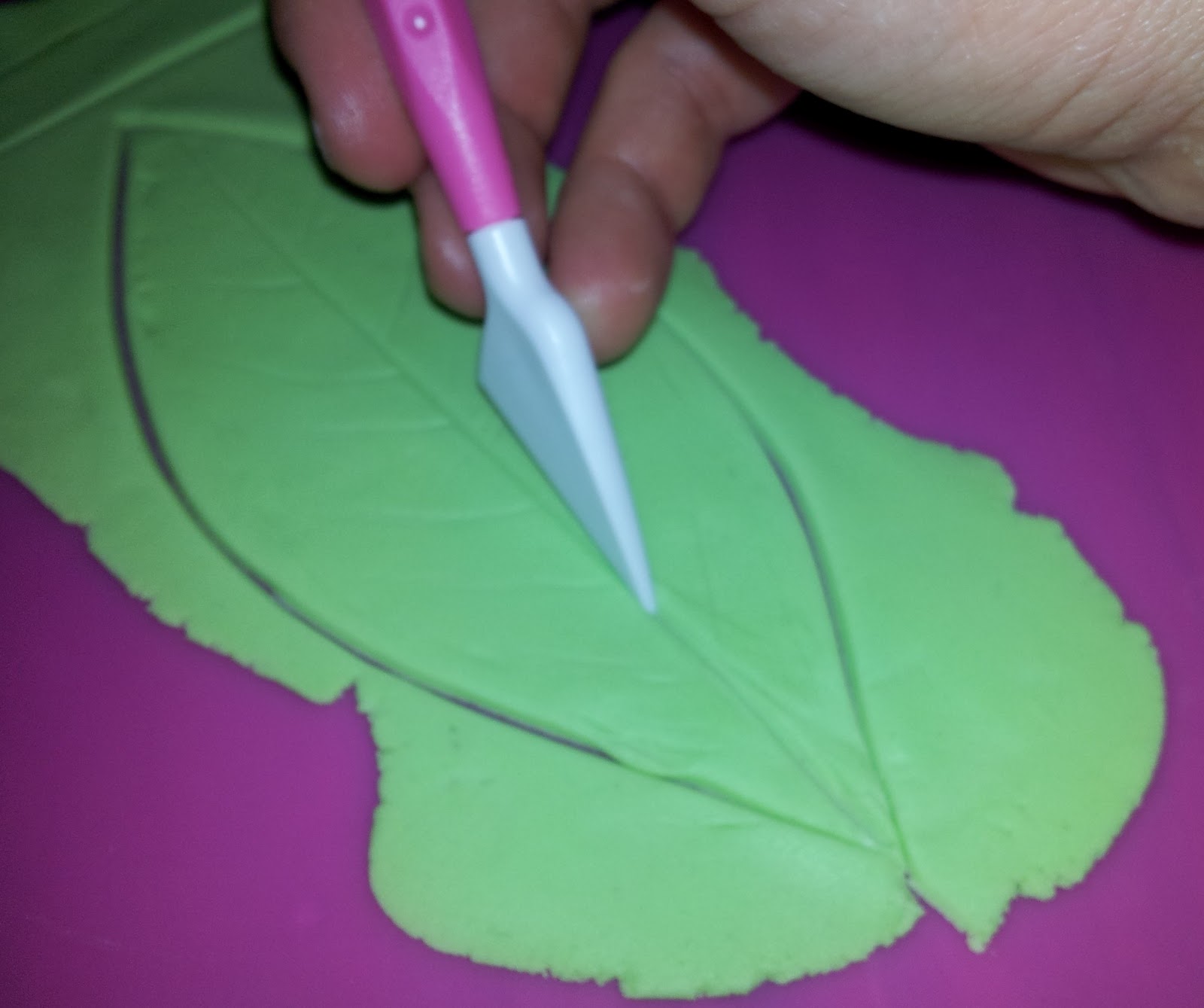 Gobsmacked Cakes How to make fondant leaves