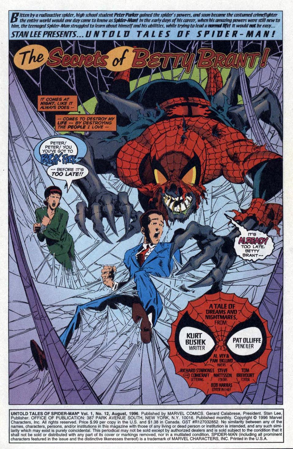 Read online Untold Tales of Spider-Man comic -  Issue #12 - 2