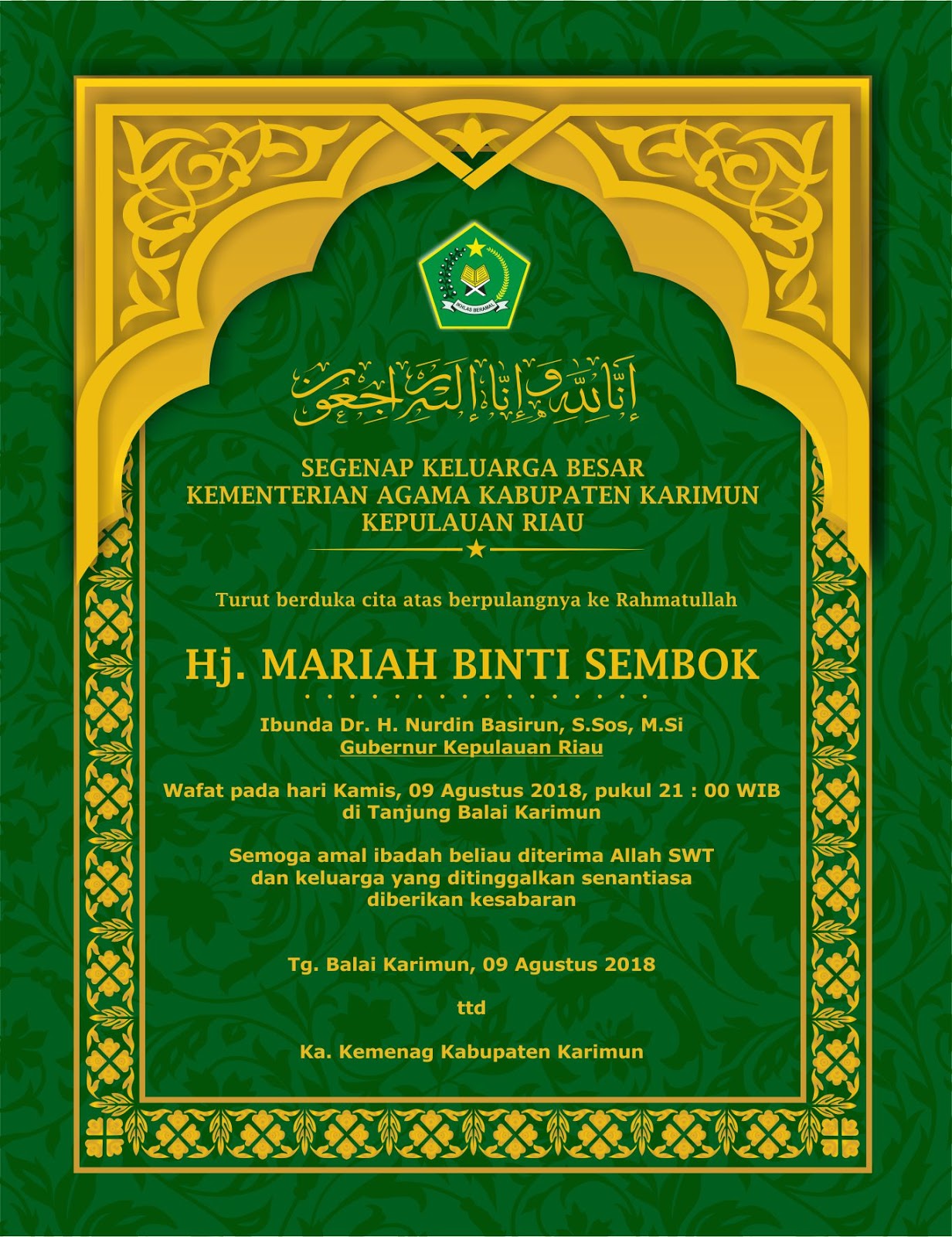 Ucapan Turut Berduka Cita Cdr Forex Idn