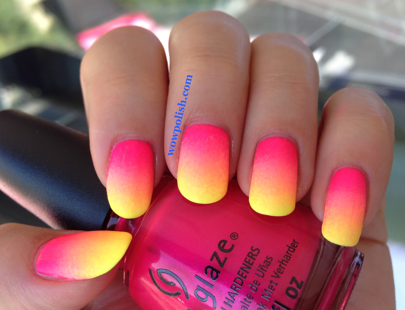 8. Neon Peach Acrylic Nails with Negative Space Design - wide 7