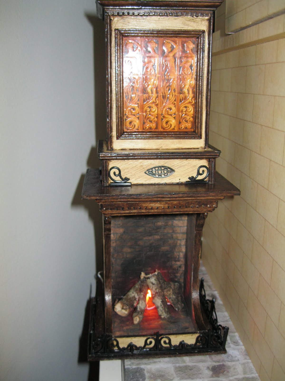 MI MUNDO EN MINIATURA: CHIMENEA TERMINADA