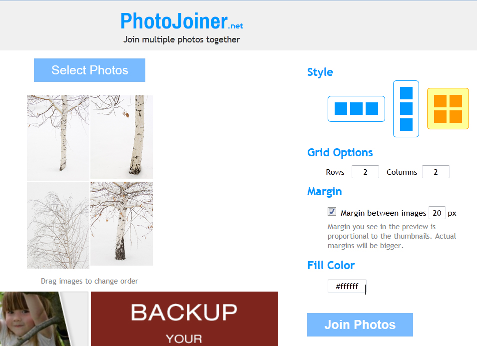 Easily Combine Multiple Photos into One Photo Joiner