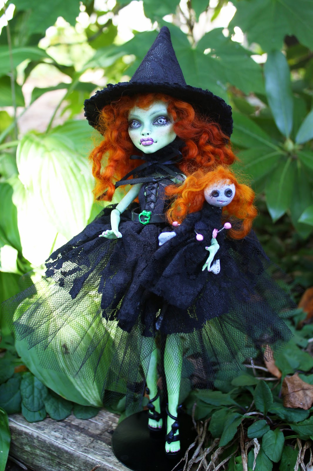 Anne Marie Gibbons Monster High Repaints & Customs: Abby Cadabby witch