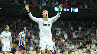Selebrasi Ronaldo saat melawan Deportivo