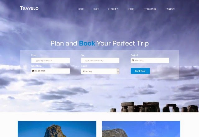 Travelo - Flat Travel Guide Web Template