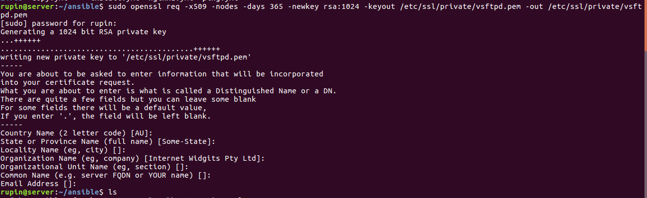 OPENSSL Linux. Sudo Apt update. Etc apt keyrings