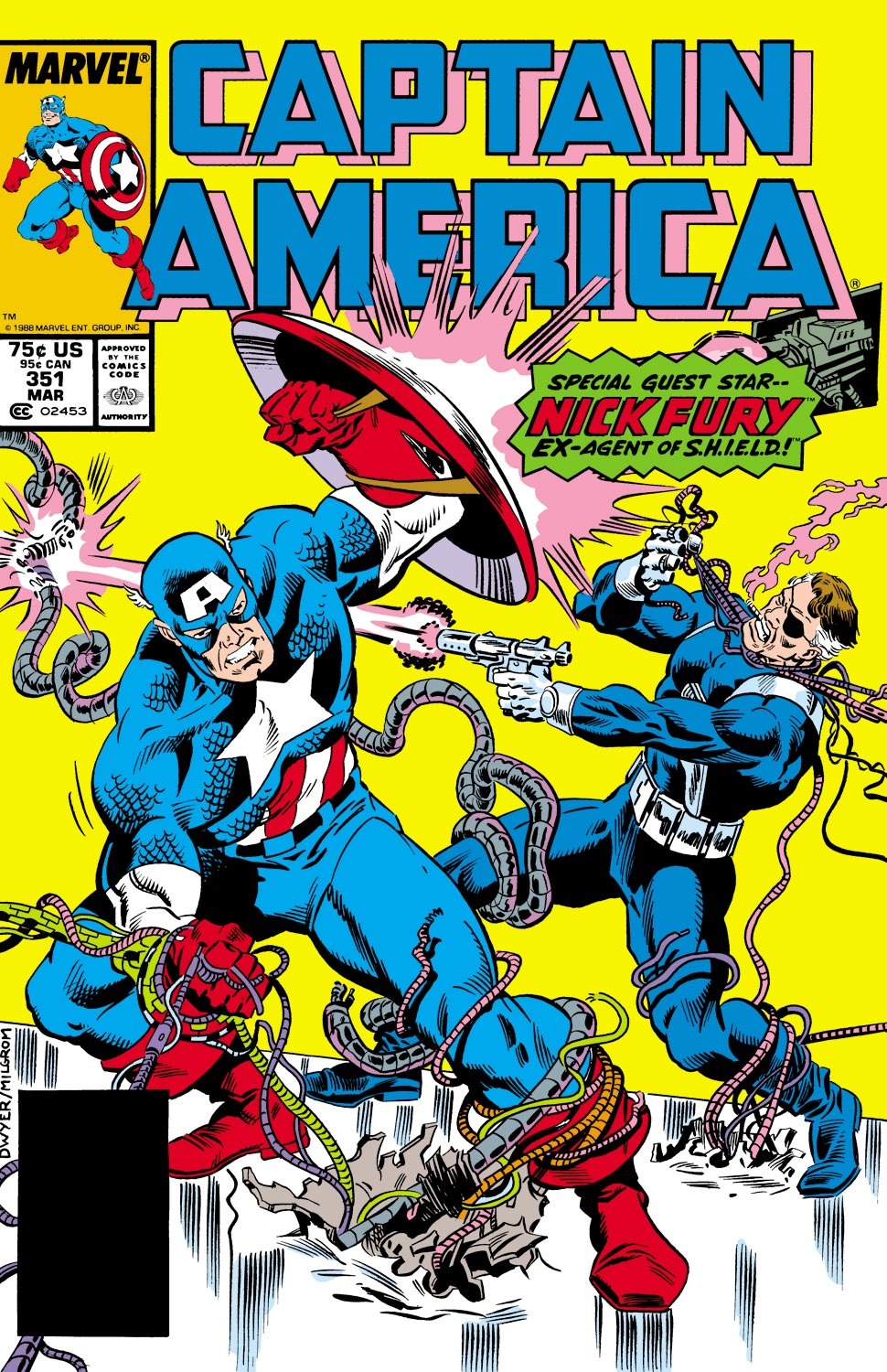 Read online Captain America (1968) comic -  Issue #351 - 1