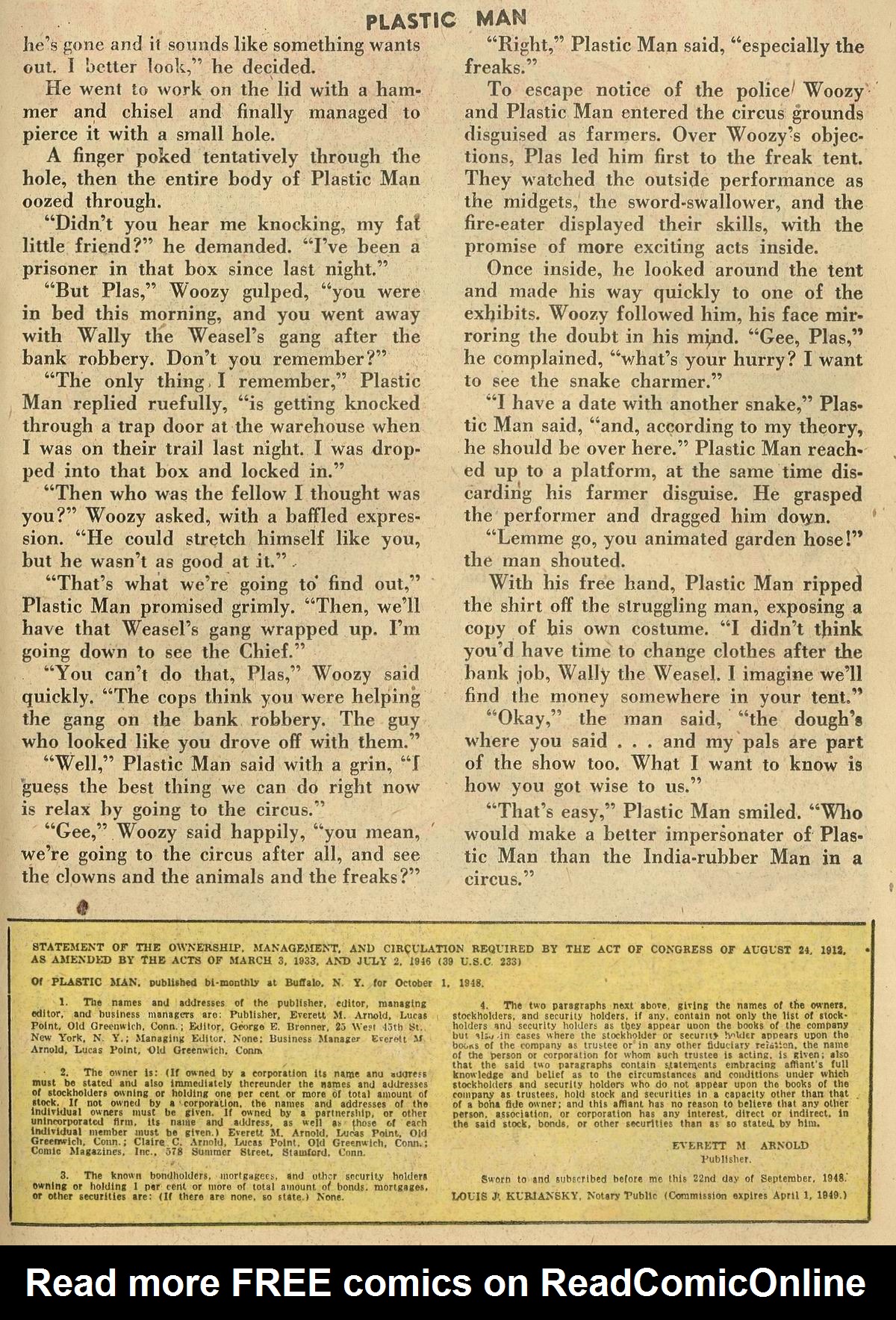 Plastic Man (1943) issue 16 - Page 36