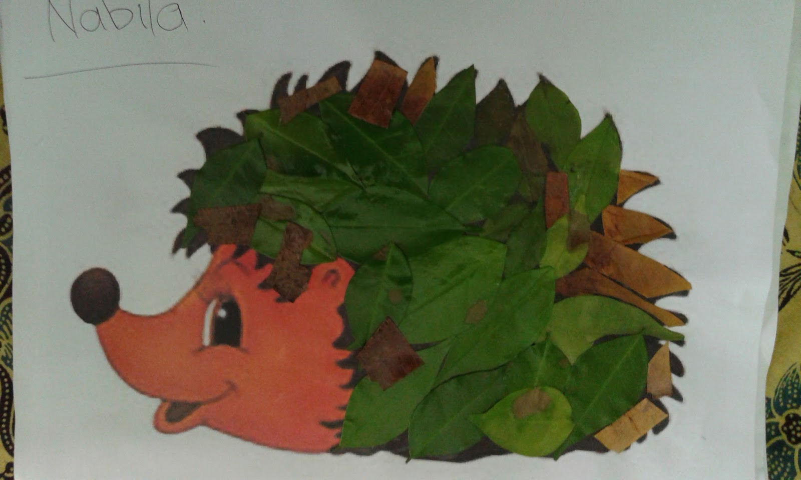 Contoh Kolase Dari Daun Kering Dan Ranting Wulan