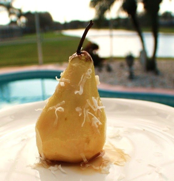 Crockpot Bosc Pears in Tropical Orange Coconut Sauce Recipe with Video