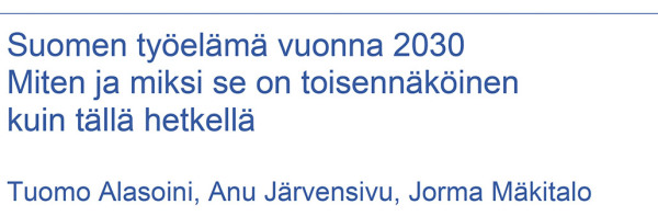 Suomen työelämä vuonna 2030