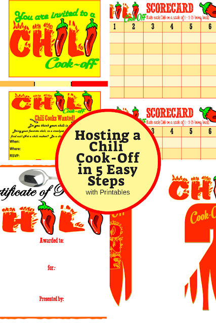  Hosting a Chili Cook-Off in 5 Easy Steps with printables