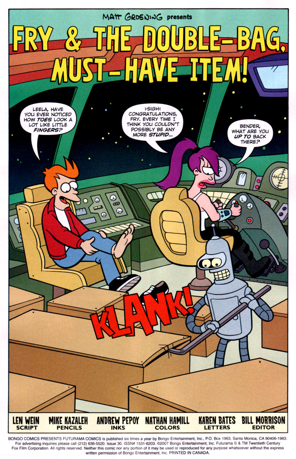 Read online Futurama Comics comic -  Issue #30 - 2