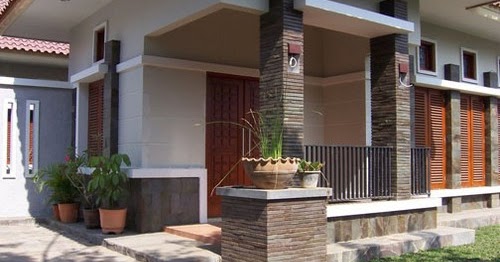 35+ Pilar Rumah Pakai Batu Alam, Top!