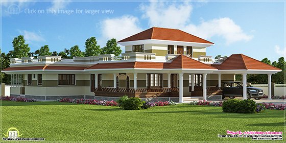 Villa left side view