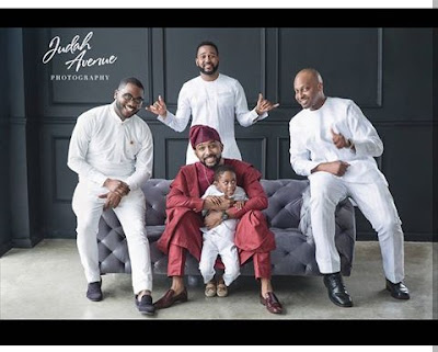 Adesua Etomi joins husband-to-be BankyW and his Family for beautiful family shoot