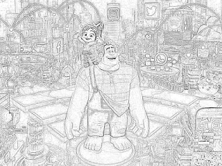 Ralph Breaks the Internet coloring pages coloring.filminspector.com