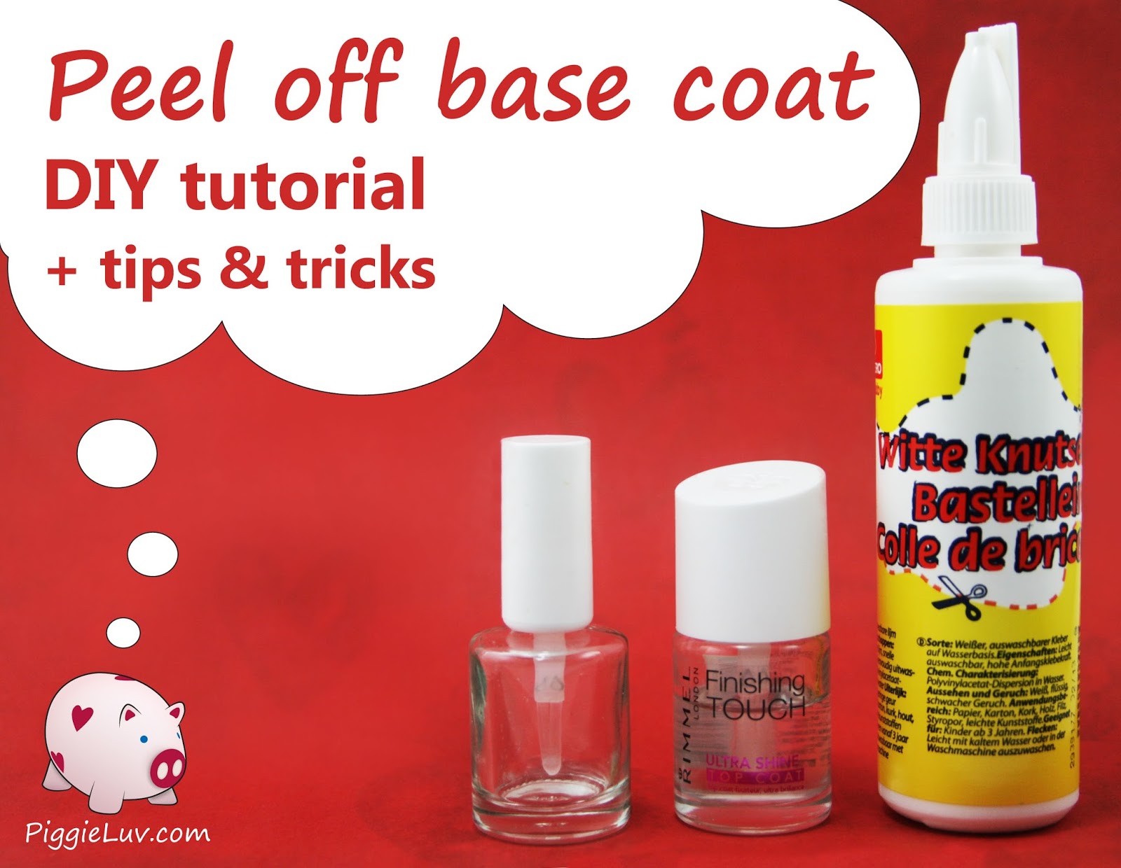 Monetair galop Uitverkoop PiggieLuv: Easiest glitter polish removal: peel off base coat tutorial!