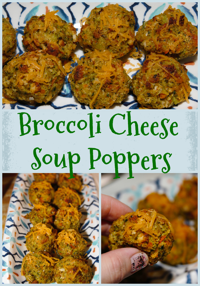 For the Love of Food Broccoli Cheese Soup Poppers