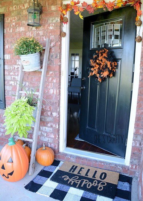 Halloween front porch, how to add Halloween Charm to your every day home decor