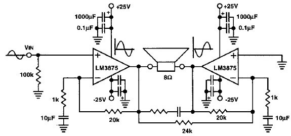 Power Amplifier Can Be Designed A Very Simple Audio Amplifier Circuit
