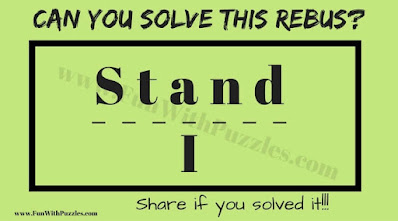 Stand---------I | Can you Solve this Rebus Puzzle?