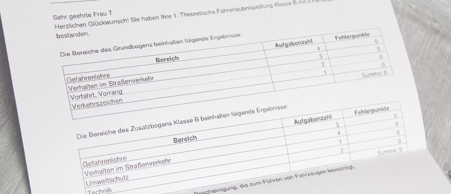 Führerschein-Theorieprüfung