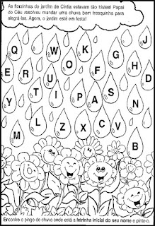 primavera Pinte as letras do nome