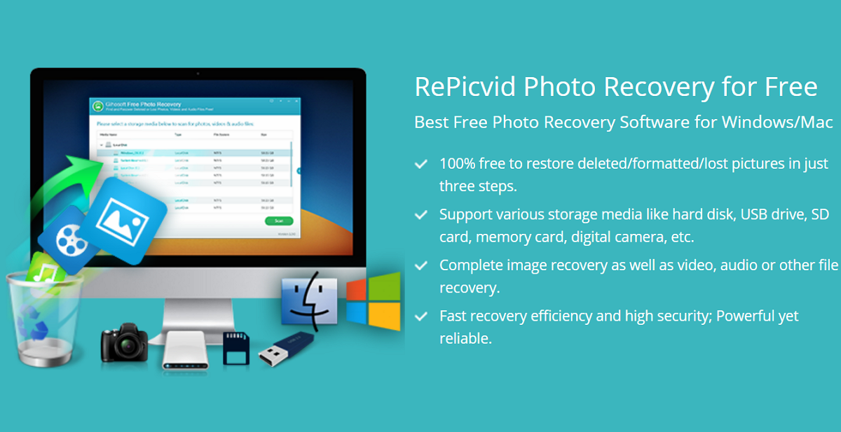 Gihosoft RePicvid 免費圖片救援軟體