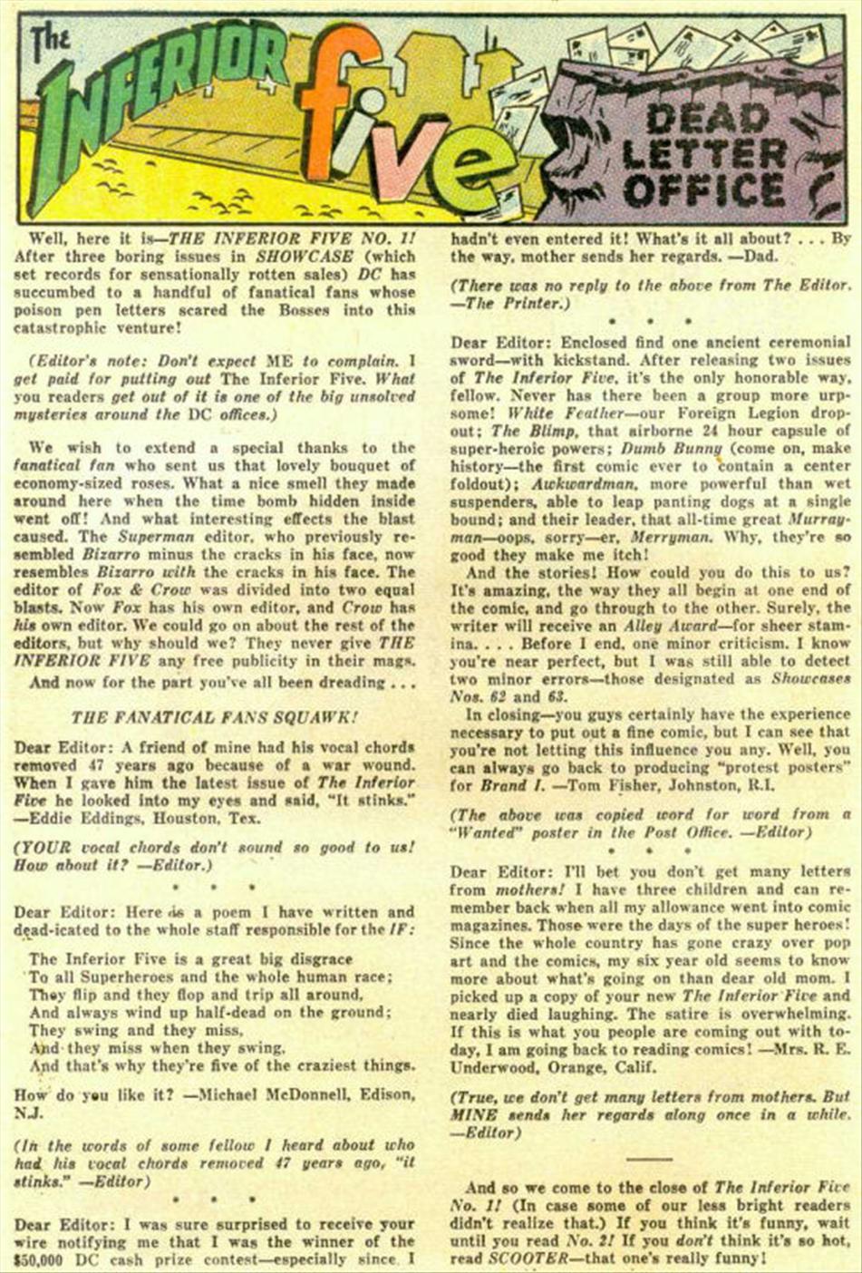 Read online The Inferior Five comic -  Issue #1 - 24