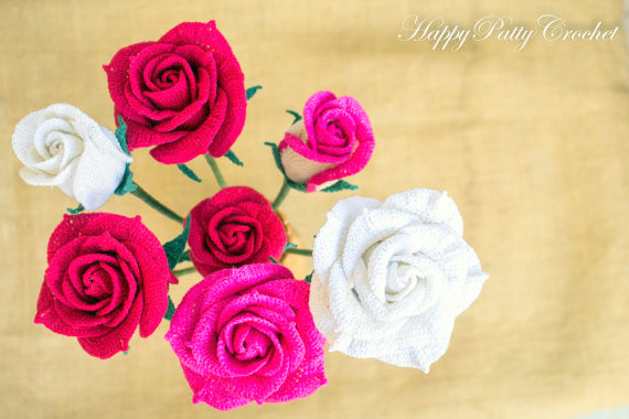 Rose flower Crochet Pattern