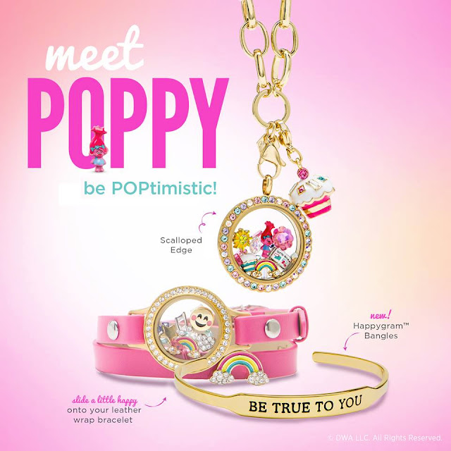 Origami Owl Living Locket Bracelet with Poppy Troll Charm Origami Owl at Storied Charms