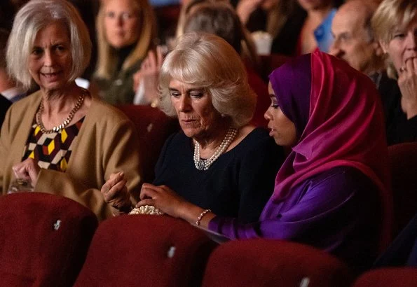 The Duchess of Cornwall attended the premiere of Riding A Dream, a documentary about Khadijah Mellah