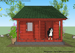 chicken coop plans dog construction cb100 combo building insulated completed perspective