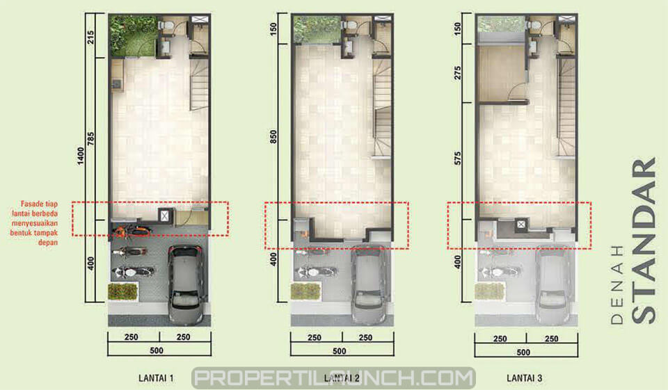 Denah Rumah Tipe Standard Denah Rumah Tipe Standard
