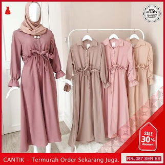 Jual RRJ087D120 Dress Serut Ruby Wanita Maxy Sf Terbaru BMGShop