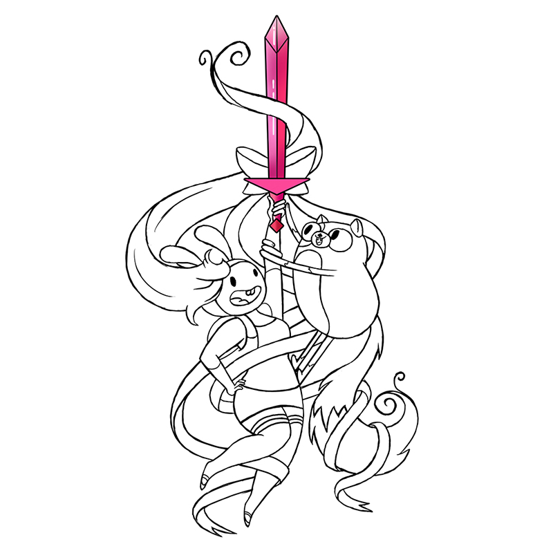 Эскизы тату время приключений