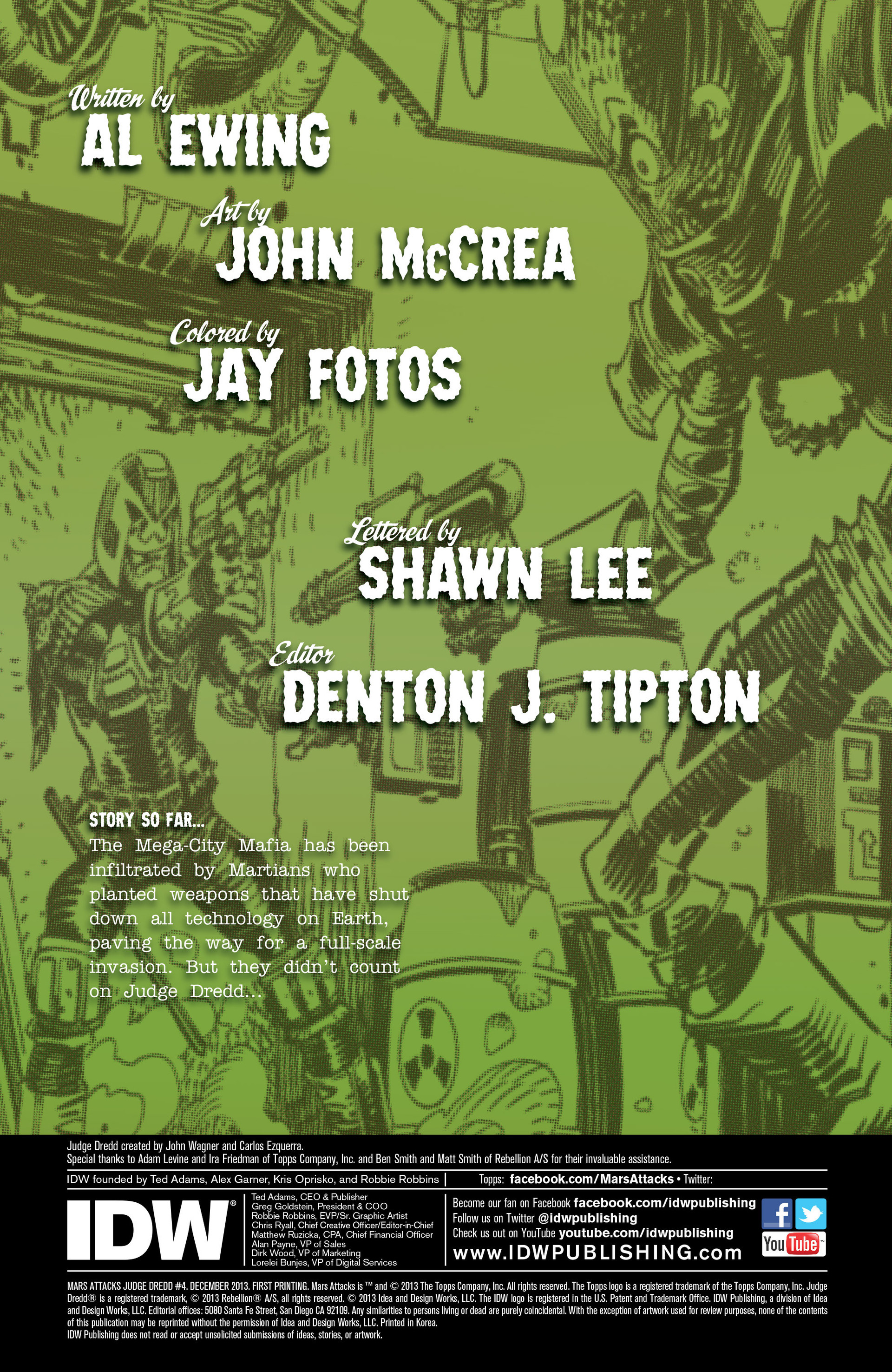 Read online Mars Attacks Judge Dredd comic -  Issue #4 - 2