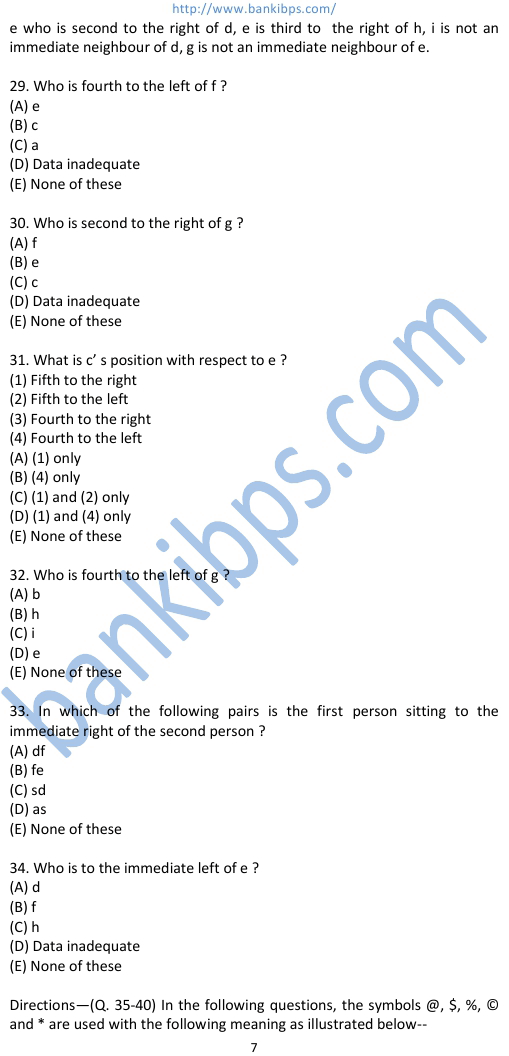 SBI Associate Bank Sample Question Papers
