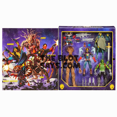 Entertainment Earth Exclusive Guardians of the Galaxy Comic Book Edition Marvel Legends Action Figure Box Set - Star-Lord, Gamora, Drax, Rocket Raccoon, Groot and Baby Groot in a Pot