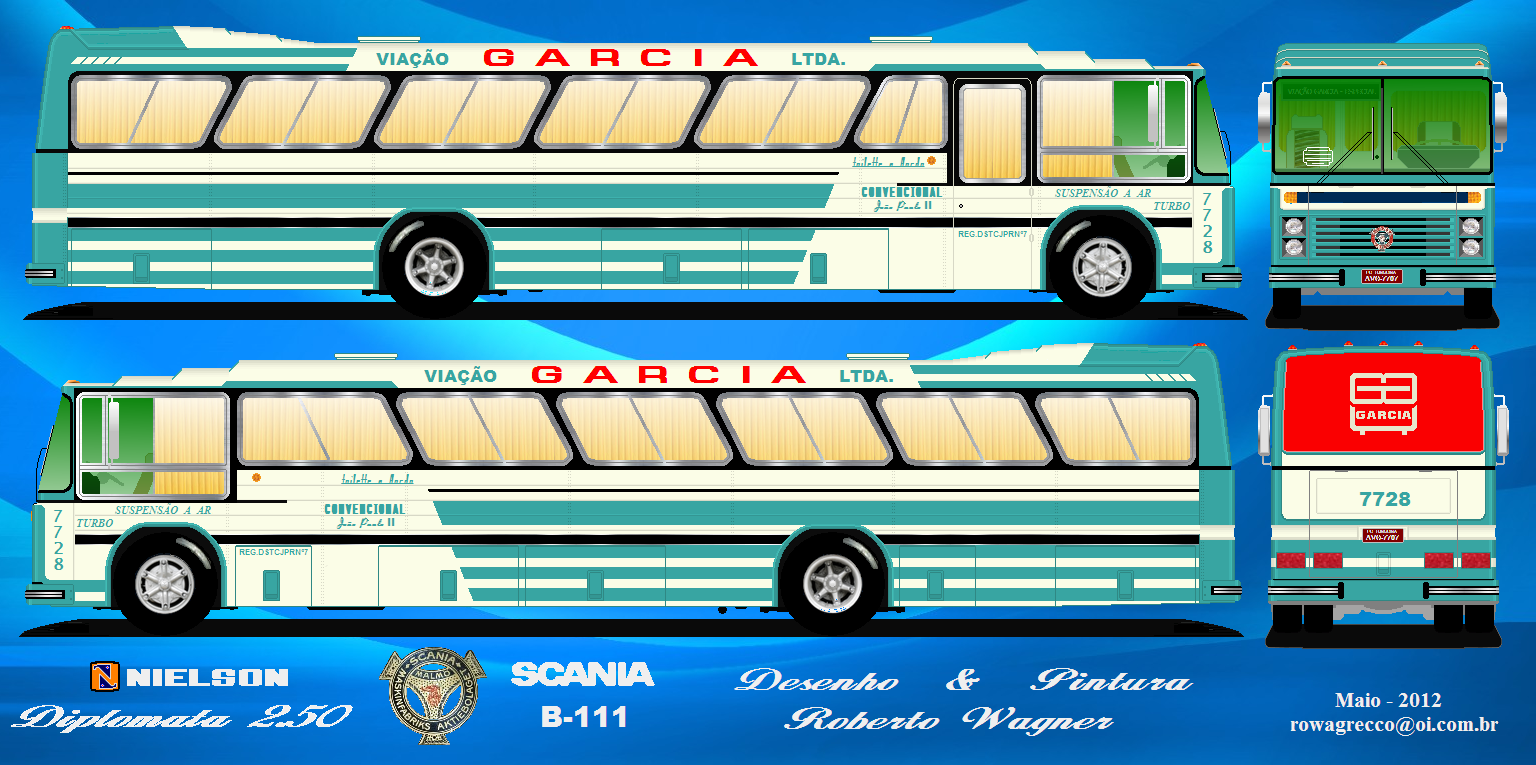 Scania B111, Ônibus Scania B111, carroceria Nielson Diploma…