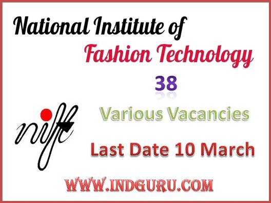 NIFT Recruitment 2017 NIFT Recruitment