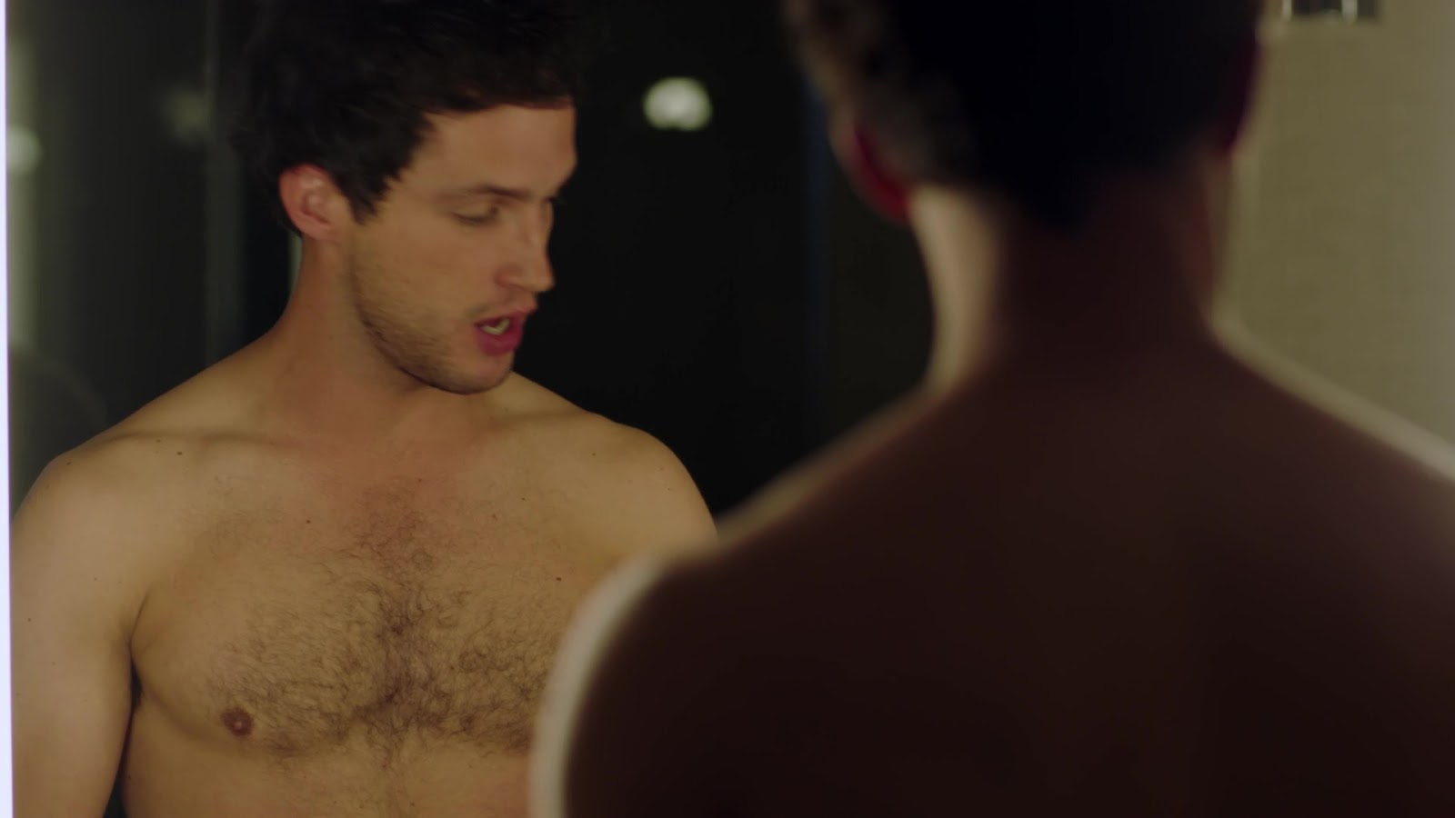 Parker Young and Rob Heaps shirtless in Imposters 1-02 "My Balls, Dick...