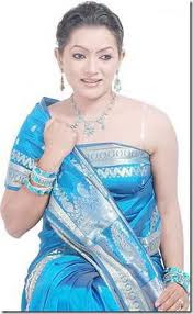 Saujanya  Subba looking Sexy On saree