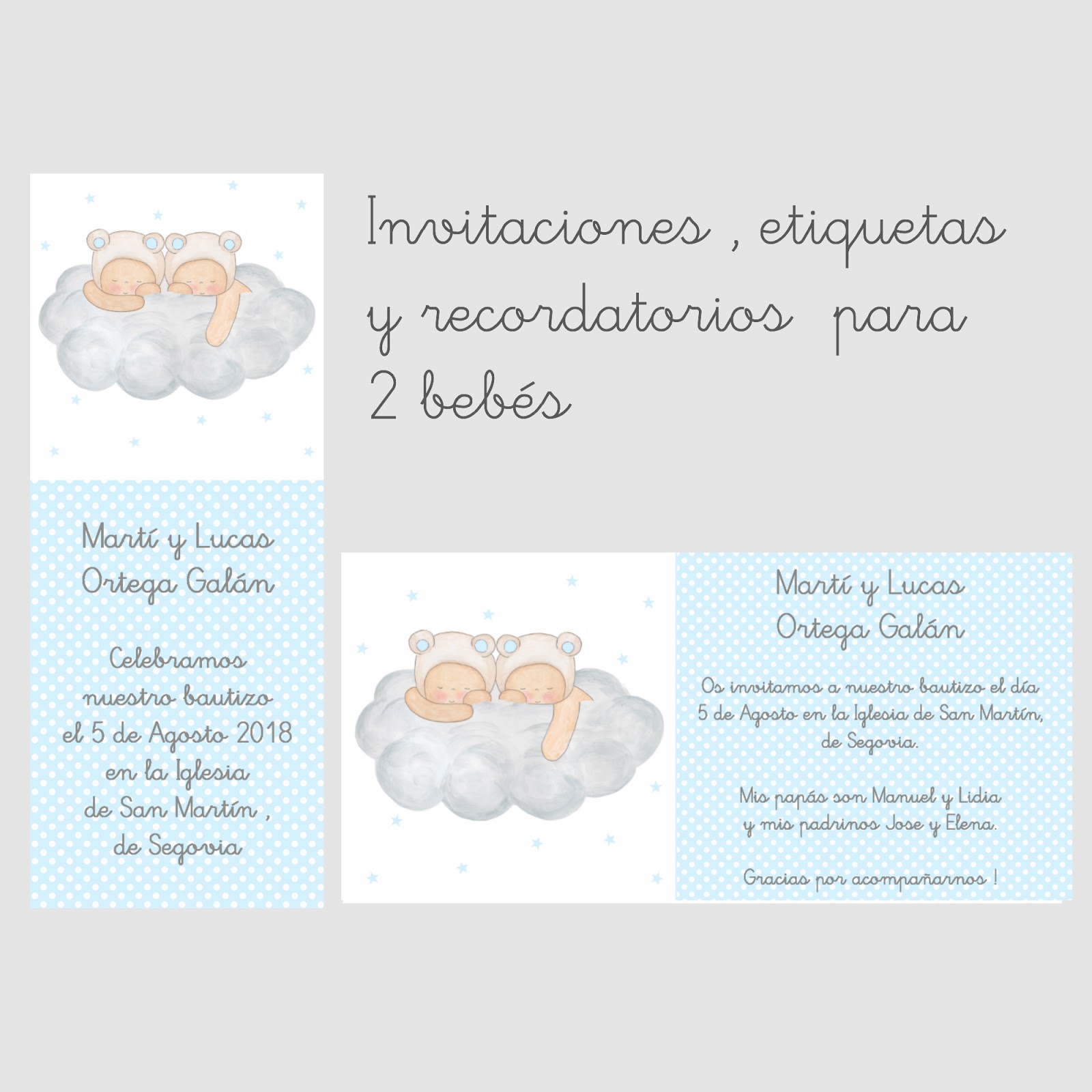 ejemplos de recordatorios personalizados para bautizos decoraciÓn