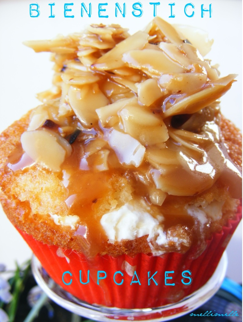 mellimille: Summ,Summ,Summ,Bienchen summ herum: Bienenstich-Cupcakes mellimille: Summ,Summ,Summ,Bienchen summ herum: Bienenstich-Cupcakes