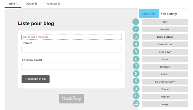 Newsletters : créer un formulaire d'inscription avec Mailchimp, et l'ajouter à son blog sous Blogger . Lady Bird Red || http://ladybirdr.blogspot.fr/ Newsletters : créer un formulaire d'inscription avec Mailchimp, et l'ajouter à son blog sous Blogger