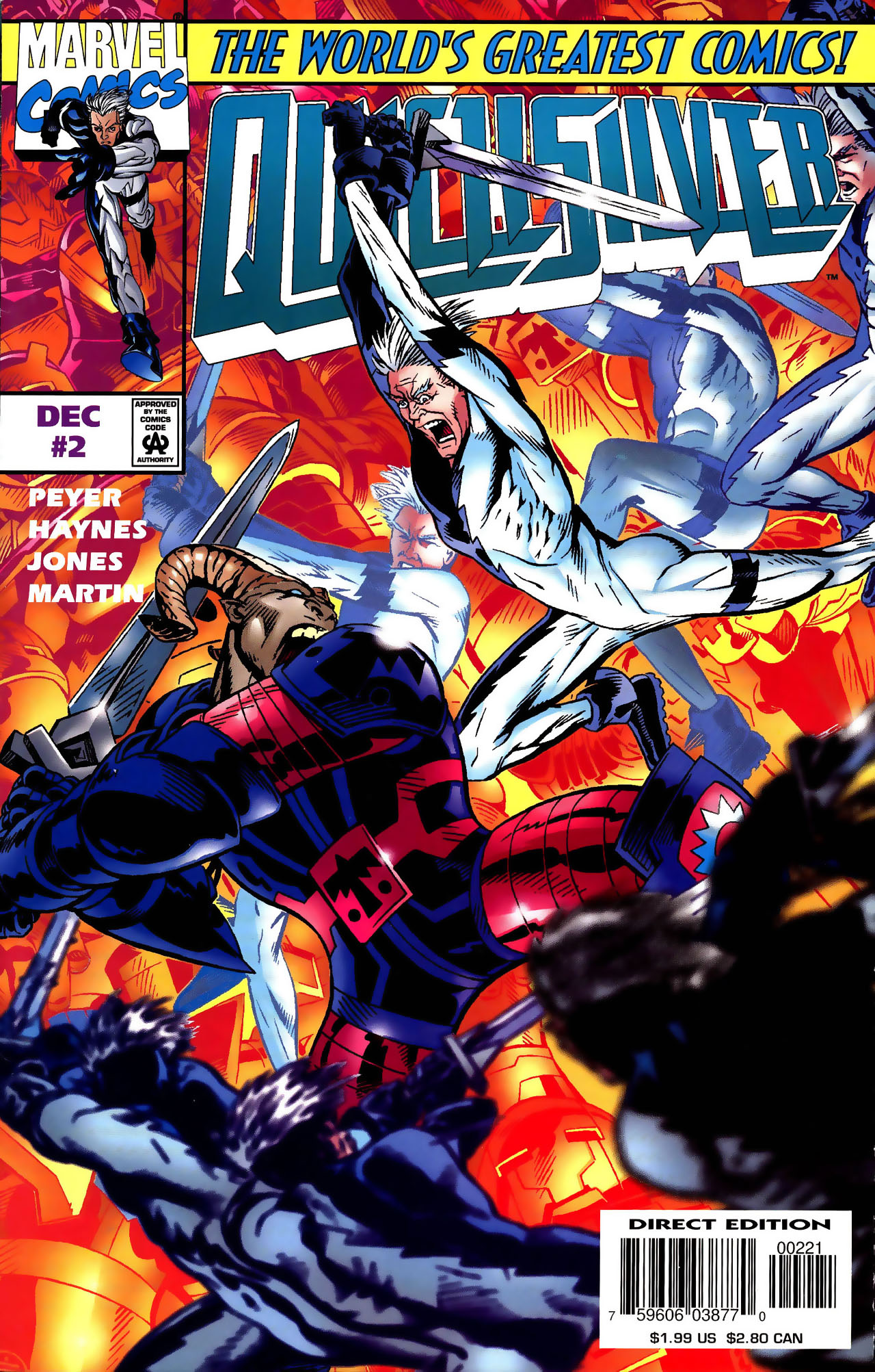 Read online Quicksilver comic -  Issue #2 - 2