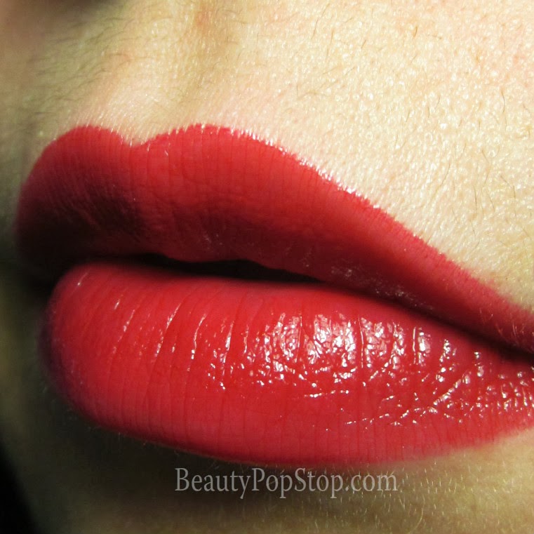 mac huggable lipcolour red necessity swatch and review
