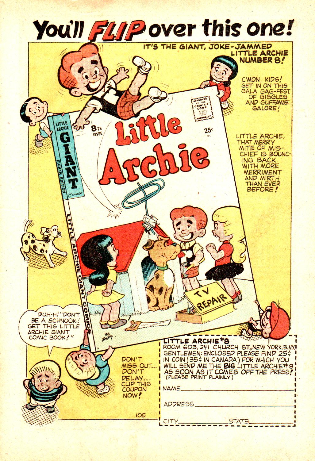 Read online Little Archie In Animal Land comic -  Issue #19 - 21